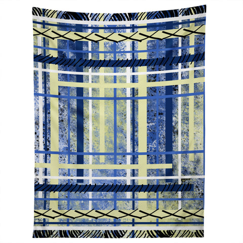 Amy Smith blue and yellow obsession Tapestry
