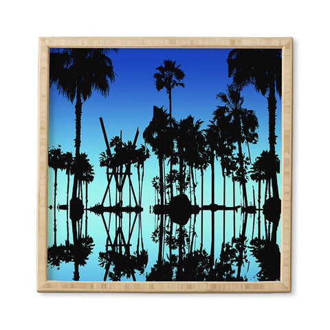 Amy Smith Blue Palms Framed Wall Art