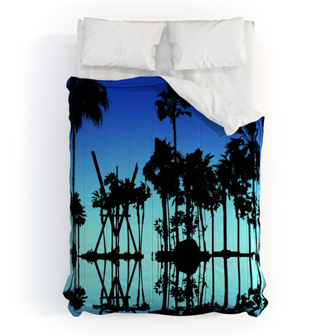 Amy Smith Blue Palms Comforter