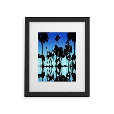 Amy Smith Blue Palms Framed Art Print