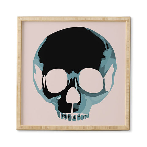 Amy Smith Blue Skull 1 Framed Wall Art