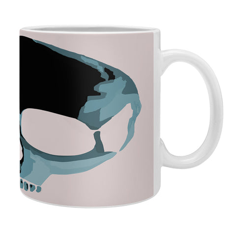 Amy Smith Blue Skull 1 Coffee Mug