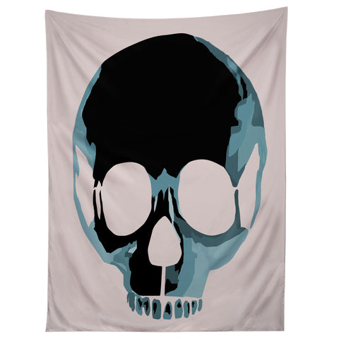 Amy Smith Blue Skull 1 Tapestry