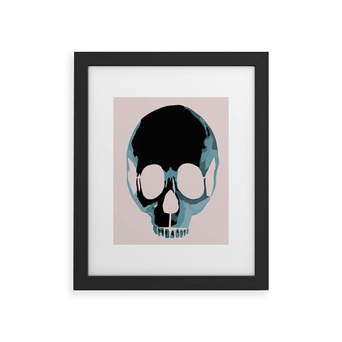 Amy Smith Blue Skull 1 Framed Art Print