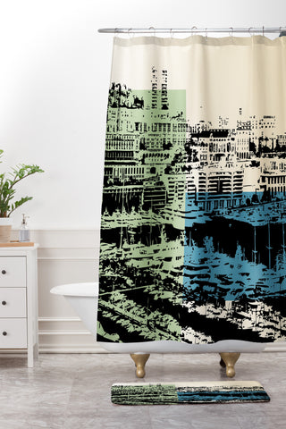 Amy Smith Boat Area Shower Curtain And Mat