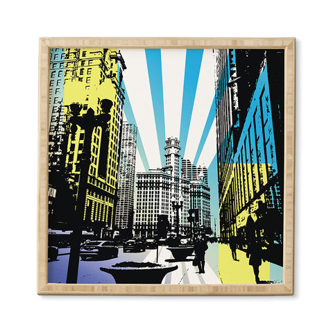 Amy Smith Chicago lights Framed Wall Art