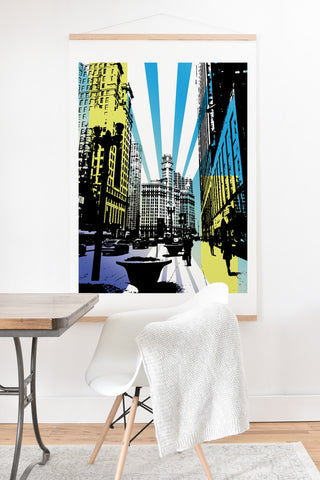 Amy Smith Chicago lights Art Print And Hanger