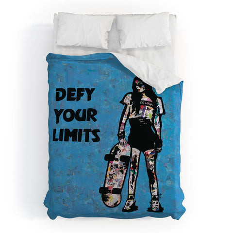 Amy Smith Defy your limits Duvet Cover