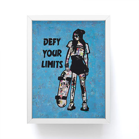 Amy Smith Defy your limits Framed Mini Art Print