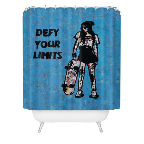 Amy Smith Defy your limits Shower Curtain
