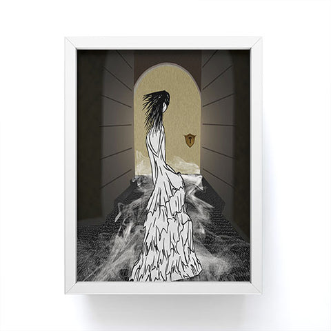 Amy Smith Dress In Tunnel Framed Mini Art Print