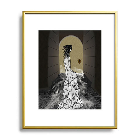 Amy Smith Dress In Tunnel Metal Framed Art Print
