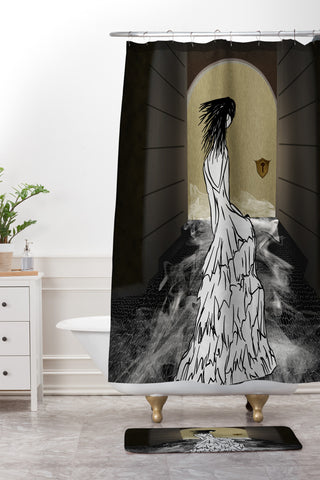 Amy Smith Dress In Tunnel Shower Curtain And Mat