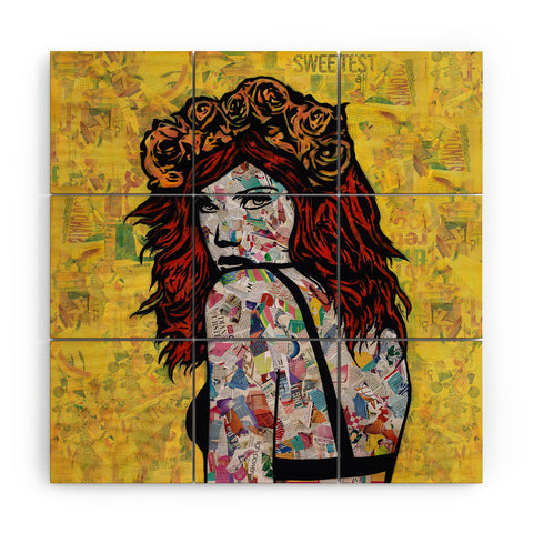 Amy Smith Em on Fire Wood Wall Mural