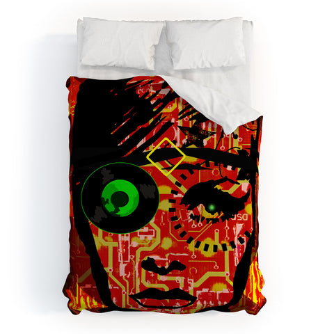 Amy Smith Fire Duvet Cover
