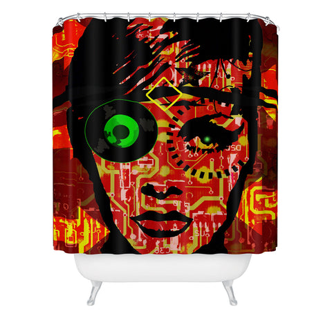 Amy Smith Fire Shower Curtain