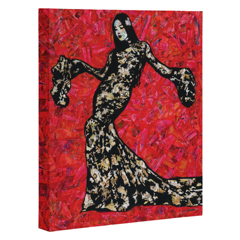 Amy Smith Gold and Lace Art Canvas