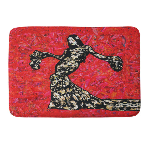 Amy Smith Gold and Lace Memory Foam Bath Mat