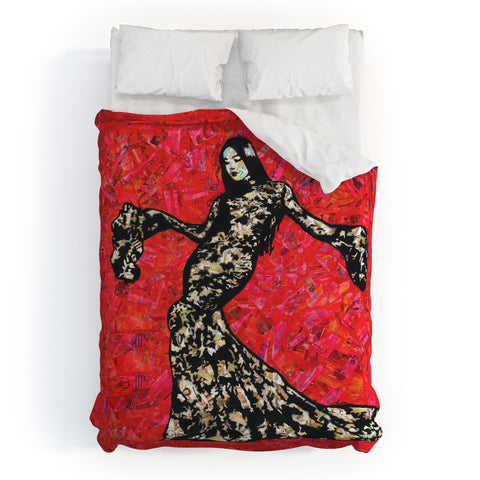 Amy Smith Gold and Lace Duvet Cover