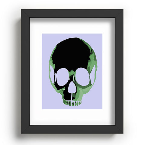 Amy Smith Green Skull 1 Recessed Framing Rectangle