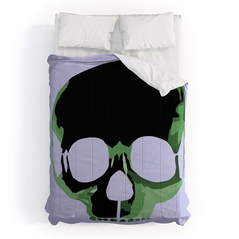 Amy Smith Green Skull 1 Comforter
