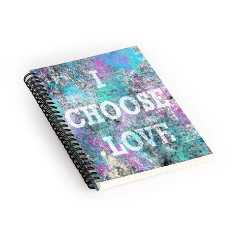 Amy Smith I Choose Love Spiral Notebook