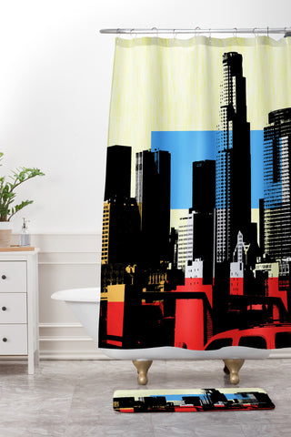 Amy Smith LA Shower Curtain And Mat