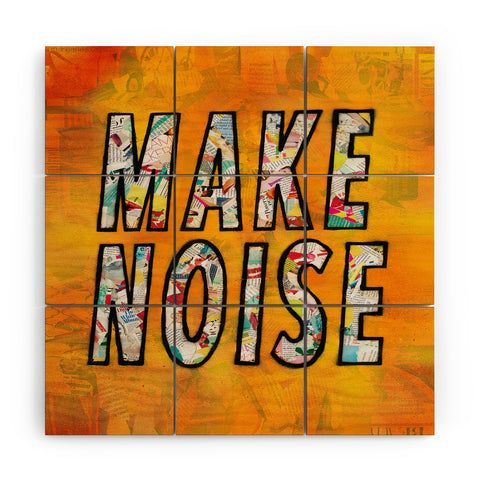 Amy Smith Make Noise Wood Wall Mural