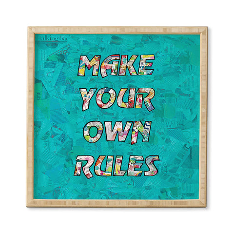 Amy Smith Make your own rules Framed Wall Art