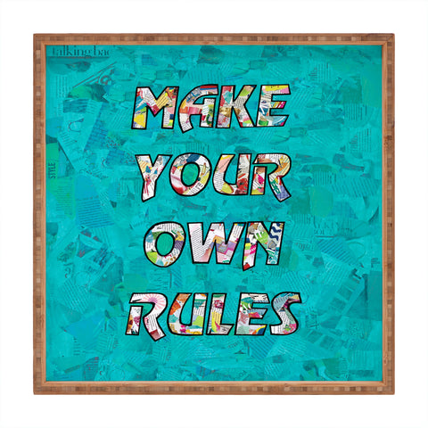 Amy Smith Make your own rules Square Tray