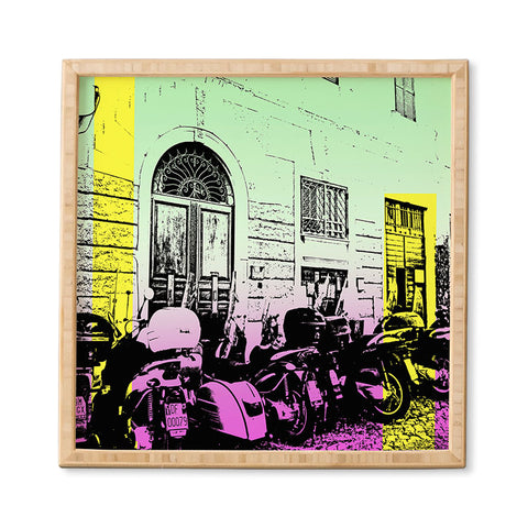 Amy Smith Motor Bikes In Italy Framed Wall Art