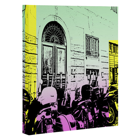 Amy Smith Motor Bikes In Italy Art Canvas