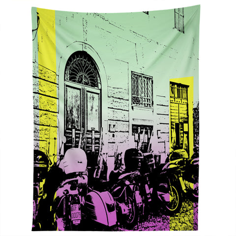 Amy Smith Motor Bikes In Italy Tapestry