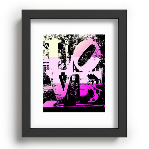 Amy Smith Philadelphia Love Pink Recessed Framing Rectangle