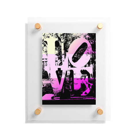 Amy Smith Philadelphia Love Pink Floating Acrylic Print
