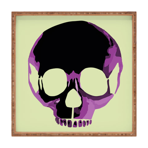 Amy Smith Pink Skull 1 Square Tray