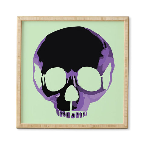 Amy Smith Purple Skull 1 Framed Wall Art
