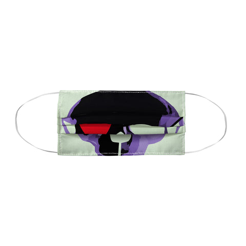 Amy Smith Purple Skull With Heart Eyepatch Face Mask