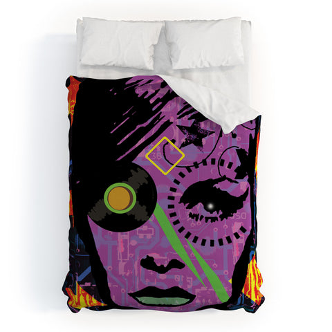 Amy Smith Purple Trial Duvet Cover