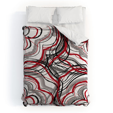 Amy Smith Red 1 Comforter