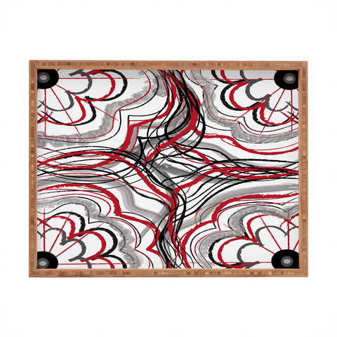 Amy Smith Red 1 Rectangular Tray