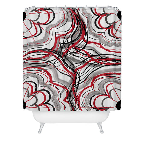 Amy Smith Red 1 Shower Curtain
