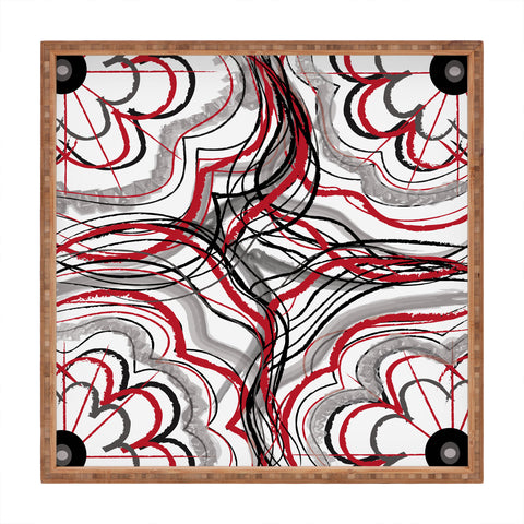 Amy Smith Red 1 Square Tray