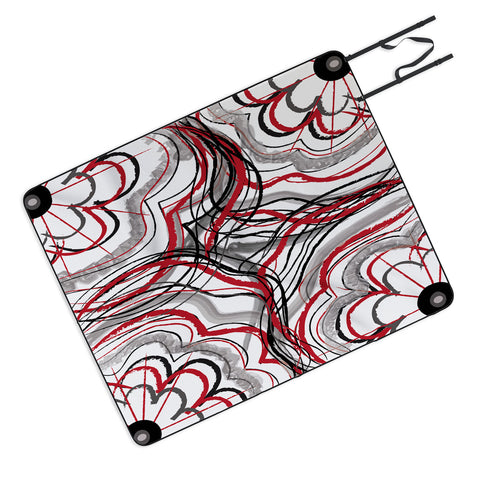 Amy Smith Red 1 Picnic Blanket