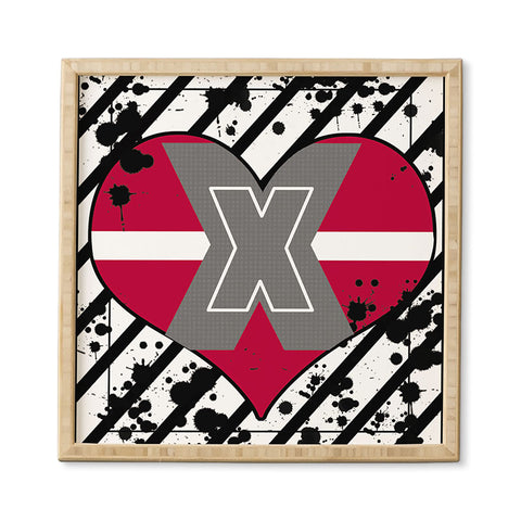 Amy Smith Red Heart Framed Wall Art