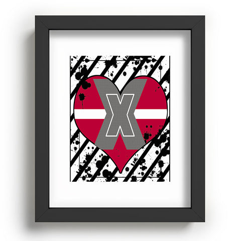 Amy Smith Red Heart Recessed Framing Rectangle
