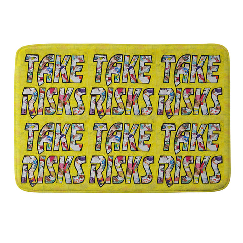 Amy Smith Take Risks and Repeat Memory Foam Bath Mat