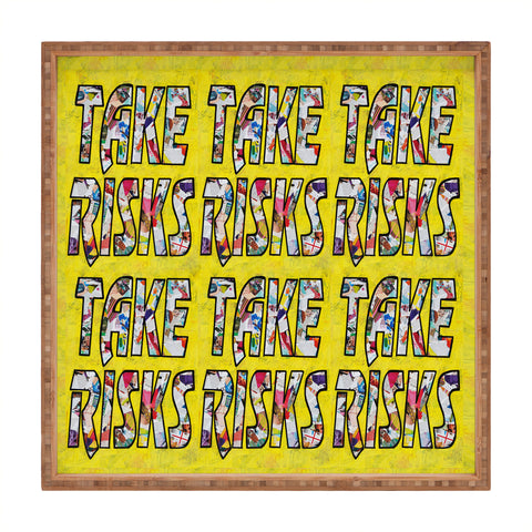 Amy Smith Take Risks and Repeat Square Tray
