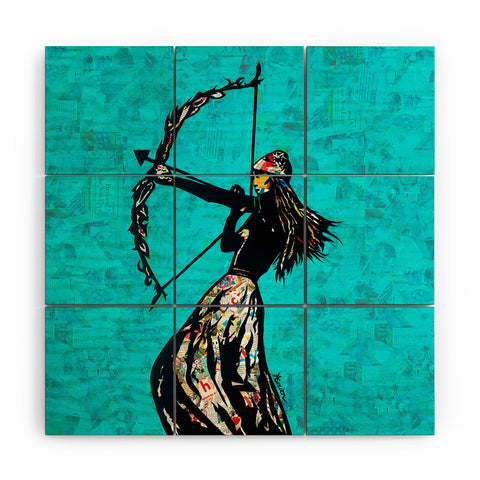 Amy Smith The Archer Wood Wall Mural