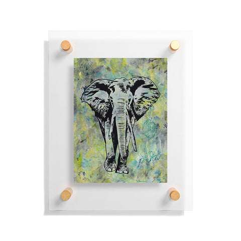 Amy Smith The Tough Elephant Floating Acrylic Print